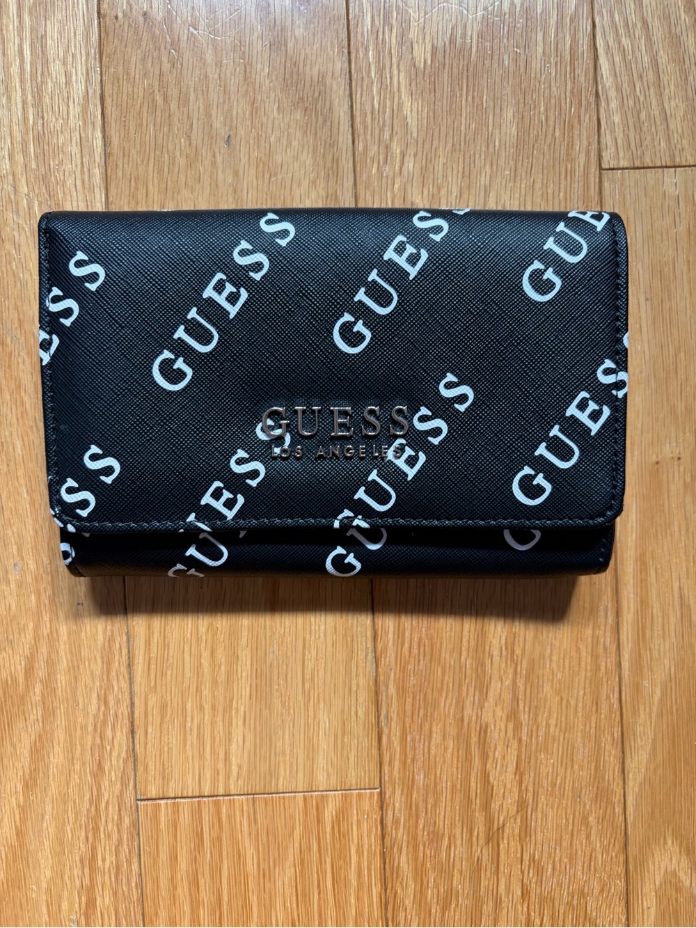 GUESS Acoma Logo Print Phone Organizer Wallet